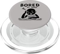 Bored at Work Funny Lazy Workers Office Humor Lovers PopSockets PopGrip para MagSafe