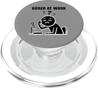 Bored at Work Funny Lazy Workers Office Humor Lovers PopSockets PopGrip para MagSafe