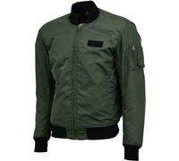 Bores Bomber Chaqueta textil, negro/oliva, Talla 4XL