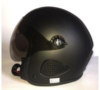 Bores Gensler Kult Casco de chorro con visera, negro para Hombres