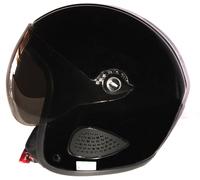 Bores Gensler Kult Casco de chorro con visera, negro para Hombres