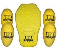 Bores Juego de protector de hombro/codo/espalda, amarillo, Talla única