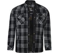 Bores Lumberjack Premium Camisa de moto, Gris/Negro/Blanco, Talla 6XL