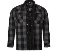 Bores Lumberjack Premium Camisa de moto, gris/negro, Talla 4XL