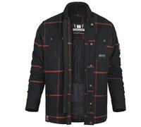 Bores Lumberjack Premium Plus Bortexx Camiseta de moto B, negro/naranja, Talla 2XL