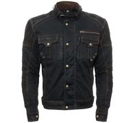 Bores Max Chaqueta de cera impermeable, negro, tamaño S para Hombres