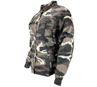 Bores Military Jack Chaqueta textil para mujer, Camuflaje oscuro, Talla XL