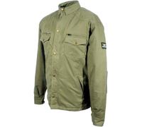 Bores Military Jack Olive Camisa de moto, verde, tamaño 4XL para Hombres