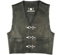 Bores Sunride 1 Chaleco de cuero, negro, tamaño S para Hombres