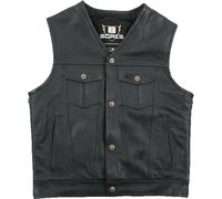 Bores Sunride 6 Chaleco de cuero, negro, tamaño L para Hombres