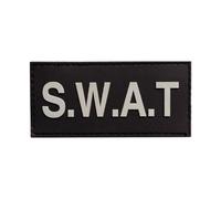 BORFUE Parche Swat con gancho y bucle, insignia de disfraz militar de policía para Halloween para fijar a la ropa, chaquetas, sombreros, chalecos, perros, arnés para coleccionar