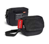 Borgen Bolsa de Manillar KLICKfix, Negra, 5L, 2 en 1, con Correa | Bolsa de manillar espaciosa y resistente al agua, con correa extraíble; ideal para E-Bike, MTB, ciudad y carretera.