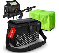 Borgen Bolsa Manillar KLICKfix Smartphone - 6 L Repelente al Agua y espaciosa - Bolsa Manillar Bicicleta ebike - Bolsa Manillar Bicicleta teléfono móvil