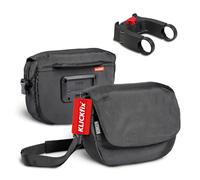 Borgen KLICKfix - Bolsa para manillar de bicicleta (5 L, resistente al agua y espaciosa, bolsa para manillar de bicicleta, bicicleta eléctrica, MTB, bicicleta de ciudad, bicicleta de carreras, bolsa