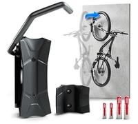 Borgen Soporte Bicicleta Pared Giratorio hasta 35 kg - Soporte bici vertical ahorra espacio - Incl. tacos Fischer DuoPower para montaje seguro - Embalaje sin plástico, materiales de alta calidad