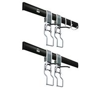 Borgen Soporte Bicicleta Pared Vertical, para Todas Las Bicicletas: e-Bike, MTB, Carretera, Ajustable sin escalonamientos, Gancho Bicicleta Pared