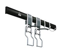 Borgen Soporte Bicicleta Pared Vertical, para Todas Las Bicicletas: e-Bike, MTB, Carretera, Ajustable sin escalonamientos, Gancho Bicicleta Pared