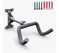 Borgen soporte bicicletas de pared plegable - colgador de pared con capacidad 20 kg - ángulo y distancia ajustables - acolchado - soporte de pared para MTB, bicis de carretera, e-bike