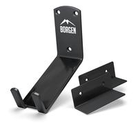 Borgen Gancho bicicleta pared para colgar por el pedal bicis eléctricas, bicicletas de carretera, MTB, gancho de pared con marco de apoyo y almohadillas de protección de pared