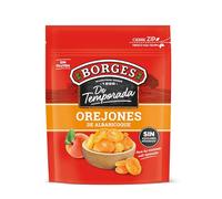 Borges - Orejones de Albaricoque Sin Hueso De Temporada - Alto contenido en vitaminas A y C, Antioxidantes, Potasio, Magnesio, Hierro y Fibra - Sin Grasas Saturadas, Vegano - Paquete de 200 gramos.