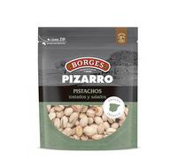 Borges - Pistachos Tostados y Salados Borges Fincas Pizarro - Alto contenido en vitamina B6 y E. Ricos en Magnesio, Hierro y Calcio - Frutos Secos Sin Gluten - Paquete de 780 gramos.