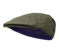 Borges & Scott The Stanley - Gorra plana impermeable de cera seca, verde oliva, L