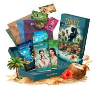 BORGOS Isla de las ilusiones 2.0 - Asesinato en el paraíso tropical | Cena de misterio inmersiva para casa | Juego de cena de asesino para 6 - 8 personas | Cena asesina en el complejo de lujo | Muchos