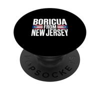 Boricua de Nueva Jersey Bandera Puerto Rico Orgullo Newark PopSockets PopGrip Adhesivo