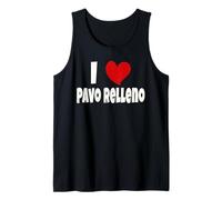 Boricua Food Lovers Puerto Rico Me Encanta el Pavo Relleno Camiseta sin Mangas