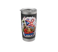 Boricua Hasta La Médula Wepa Energía Vaso térmico de acero inoxidable de doble pared