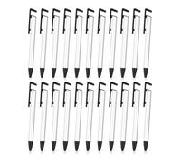 Borimend 22 bolígrafos de sublimación en blanco a granel con mangas retráctiles y soporte para teléfono móvil, aluminio en blanco para sublimación, fácil de usar
