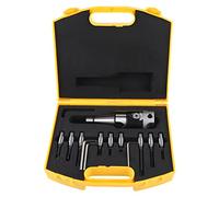 Boring Cutter Set Carbon Steel, CNC Milling Tools Kit with NT30 F1 12 Metric Boring Head and 12.5mm Knives, 9PCS Boring Bar for Coordinate Horizontal Boring Machines Includes Stora