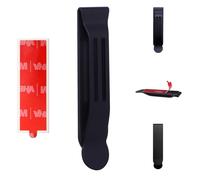 BORING PRODUCT 1 paquete de clip de bolsillo acoplable negro mate para teléfonos inteligentes, GPS, Walkie-Talkie, clip de cadera para cinturón, accesorios adhesivos de metal