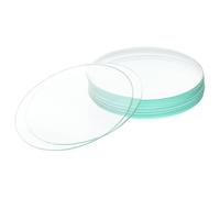 BorinGlass Cristal de Reloj con 100 mm de Diámetro Exterior, Plato Evaporador de Vidrio Borosilicatado Y Tapa de Vaso de Laboratorio para Experimentos de Laboratorio