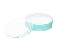 BorinGlass Cristal de Reloj con 70 mm de Diámetro Exterior, Plato Evaporador de Vidrio Borosilicatado Y Tapa de Vaso de Laboratorio para Experimentos de Laboratorio