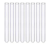 BorinGlass Tubos de ensayo de vidrio de borosilicato alto, 30 unidades, 20 x 200 mm, para laboratorio, experimentos científicos y almacenamiento