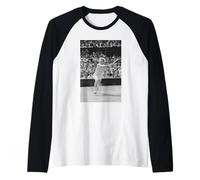 Boris Becker en la final masculina de tenis de Wimbledon 1985 Camiseta Manga Raglan