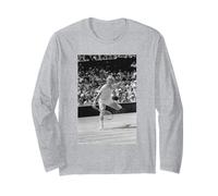 Boris Becker en la final masculina de tenis de Wimbledon 1985 Manga Larga