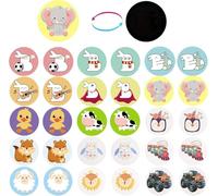 BORISCA 30 Cartoon Pegatinas para Orinal Entrenamiento 15 Animals Pegatinas de Entrenamiento para Ir al Baño Cambio Color Pegatina de Objetivos de Aseo para Niños Niñas Adhesivo para ir al Baño