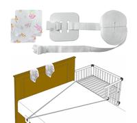 BORISCA Kit Colecho Correa para Cuna de Bebé Universal Cuna con 2 Toalla, 8 M Fijación de Cuna Auxiliar, Protector Cuna Fijación de Auxiliar Correas de Muebles para Cuna para Proteger Bebé