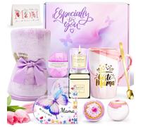 BoriYa Regalo dia de la Madre - Regalo Mama, Pack dia de la Madre con Taza la Mejor Mama del Mundo y Vela Perfumada,Regalos Originales dia de la Madre para Mama, Regalo de Cumpleaños para Mamá