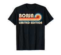 BORJA Retro 70s 80s Sunset Stripe Camiseta