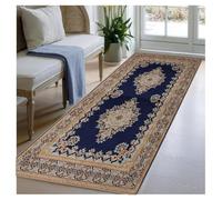 BORKOY Alfombra Larga Pasillo Antideslizante Lavable 50x180cm Alfombra Cocina Vintage Marrón y Negro Motivos Bohemios Suave Microfibra para salón Dormitorio terraza Corredor Personalizar Longitud