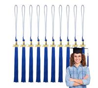 Borla de graduación - Borla de mortero de ceremonia - Lote de 10 decoraciones para sombrero con Pendeloque Souvenir Universidades, Escuelas secundarias, Másters y sesiones de fotos