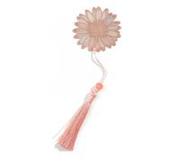 Borla marcapáginas marcadores progresos para plantas con exquisito diseño hueco de borla clásica hoja de metal - Marcador lateral para profesor - Estudiante regalo oro rosa C