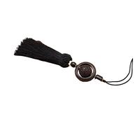Borla para Espada, Accesorios for Ejercicios de Taiji, Tai Chi, Kung Fu y Artes Marciales Chinas (Seda Corta)(Black)