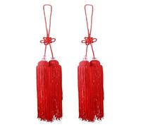 borlas, Borla for Espada de Tai Chi, 2 Unidades, Multicolor(Red)