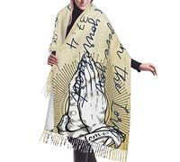 Borlas Bufandas Suaves Chales Envolturas Salmos Versículo Religioso Escritura Dios 12 Vestido De Noche Capas De Boda Cubrir Bufanda Con Borlas Cálida Flecos Bufandas Cozy Mantón