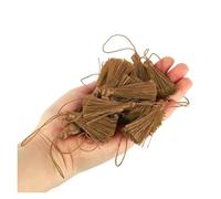Borlas de Flecos 10 Uds./50 De borlas de 9,5 cm/3,75 Pulgadas, for Llaves, marcapáginas Hanamade DIY, for Manualidades, Accesorios for decoración del hogar y Muebles(Coffee4,10pcs)