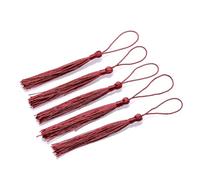 Borlas de Flecos 100 Uds. Marcapáginas de borlas Seda poliéster 8cm Color, Mini for Arte y joyería DIY, marcapáginas Recuerdo(Color4)